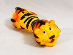 Tiger shaped dog chew toy