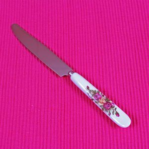 Knife with flower patterned ceramic handle ― Contieurope
