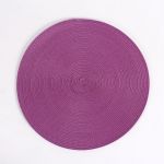 Round Table Mat in Purple, 38 cm