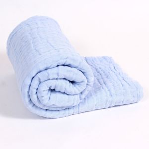 Cotton Blanket for Children, Pink/Blue 105×105 cm ― Contieurope