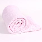 Cotton Blanket for Children, Pink/Blue 105×105 cm