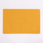 Cotton Table Mat in Yellow, 30×45 cm